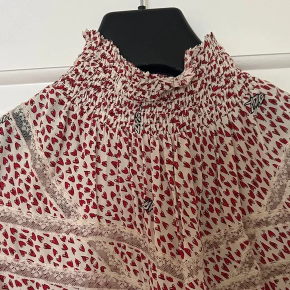 Heart Patterned Blouse - Picture 3 of 3